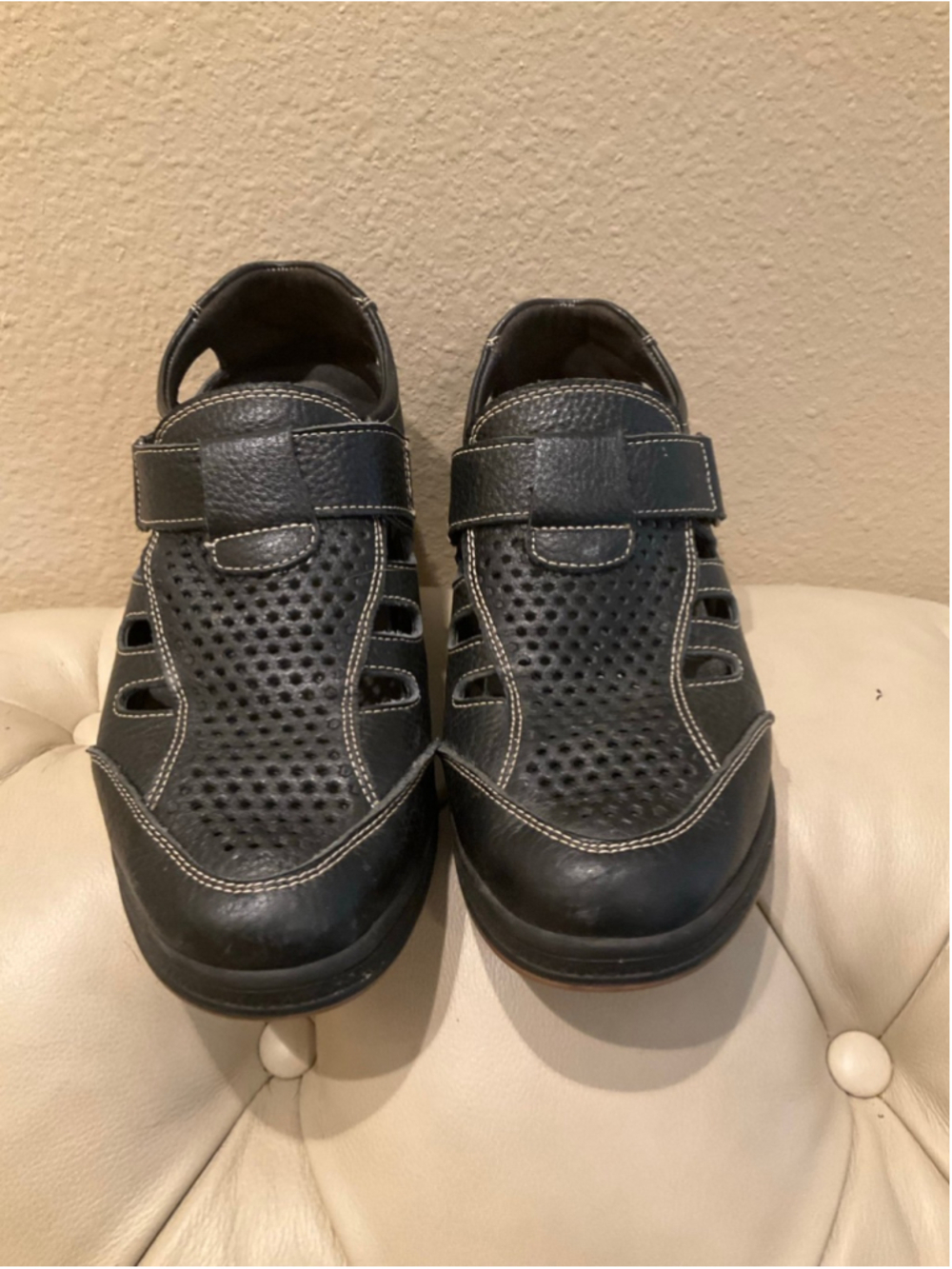 CALTO Men's Fisherman Invisible Height Increasing Elevator Shoes Sandals Size 6